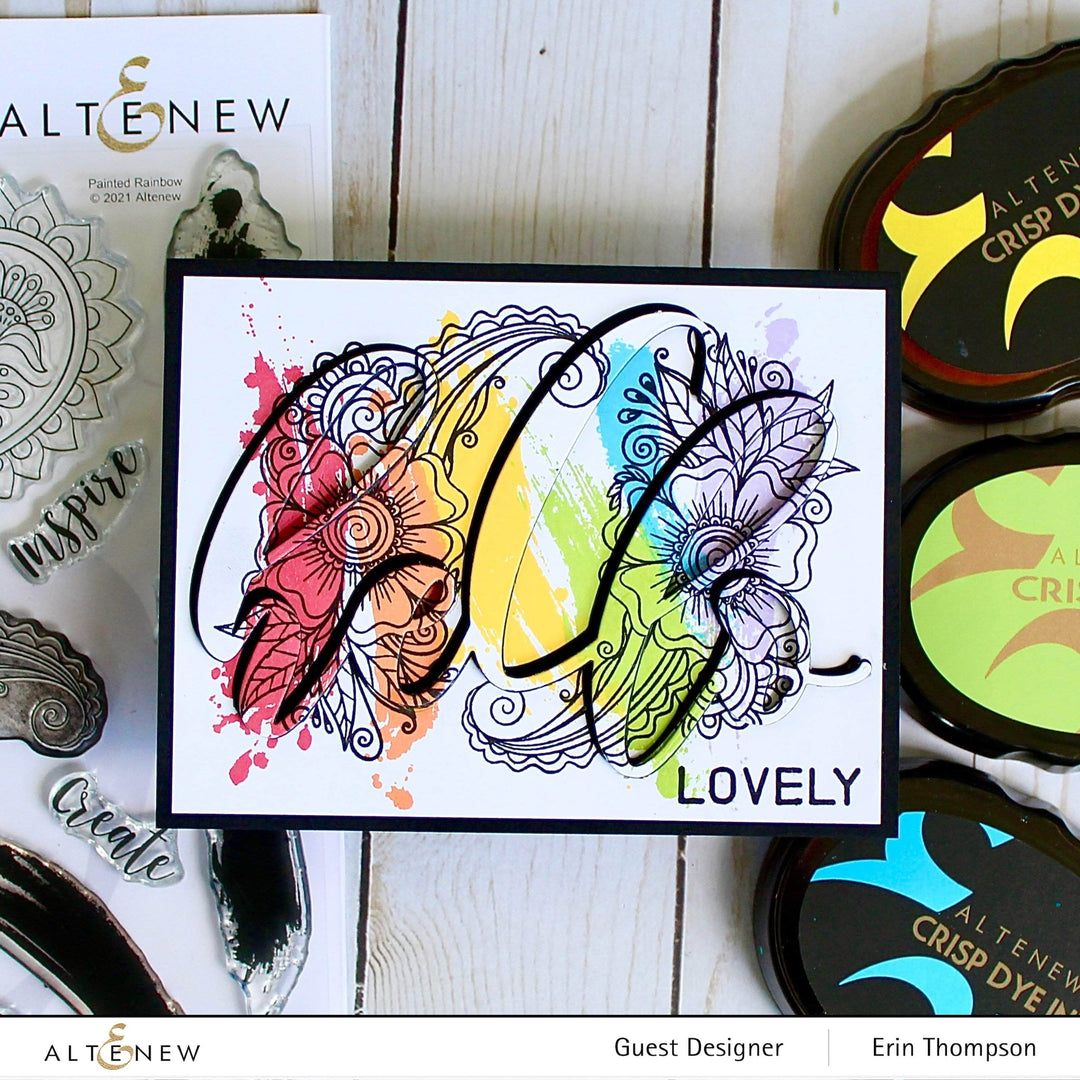 Photocentric Clear Stamps Painted Rainbow Stamp Set