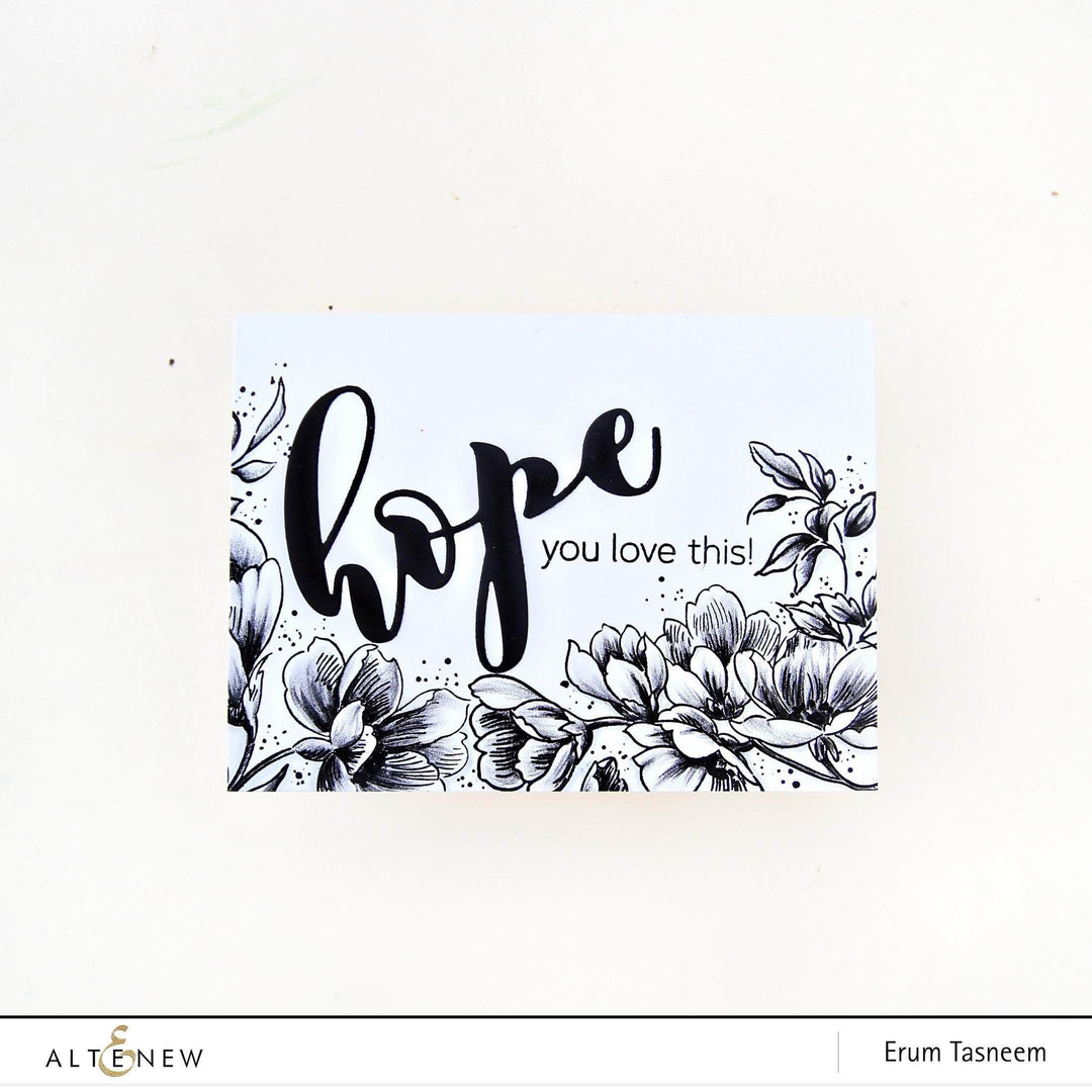 Photocentric Clear Stamps Pen Sketched Flowers Stamp Set
