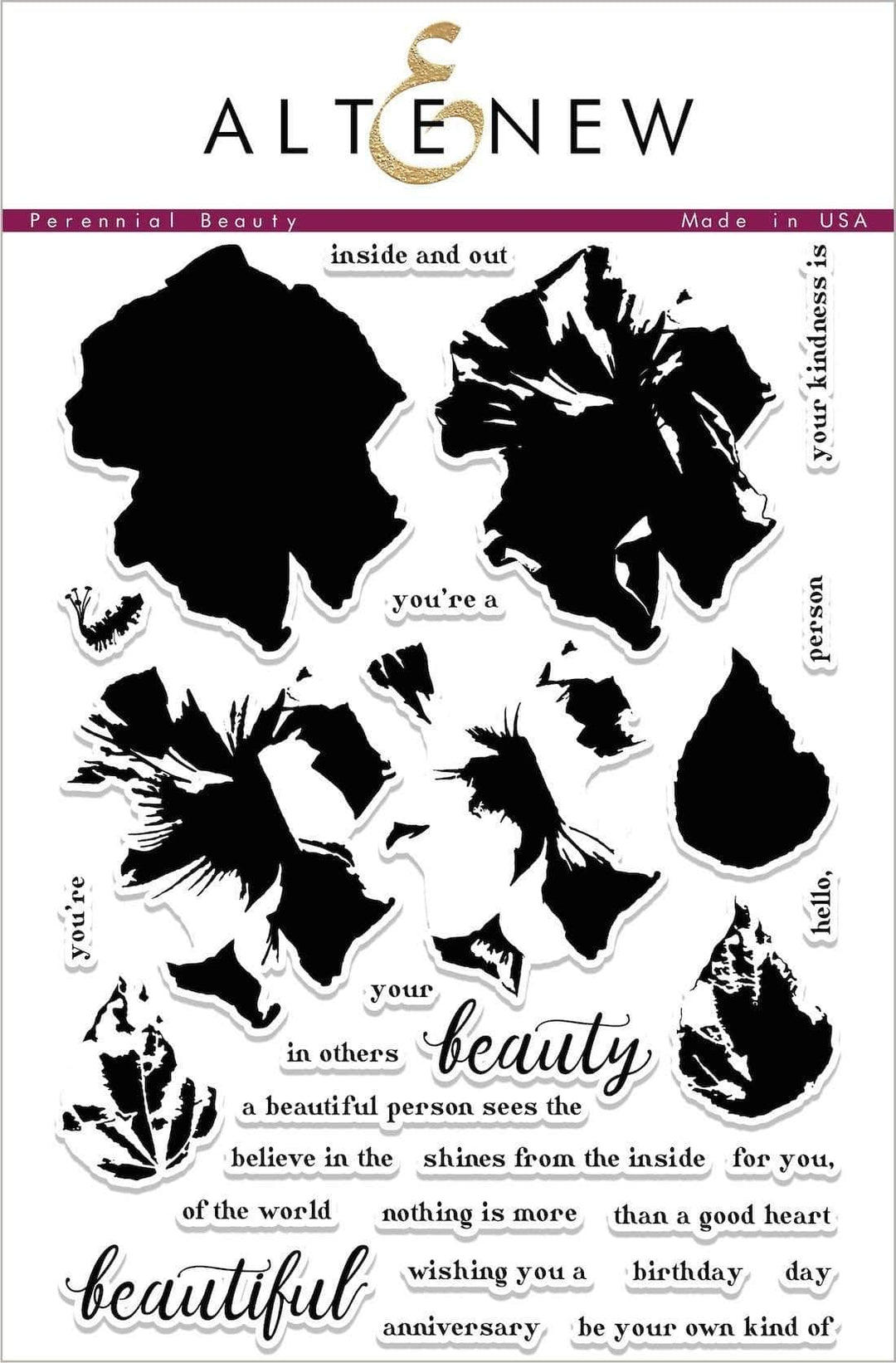 Photocentric Clear Stamps Perennial Beauty Stamp Set
