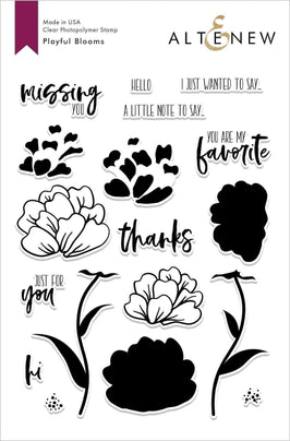 Photocentric Clear Stamps Playful Blooms Stamp Set