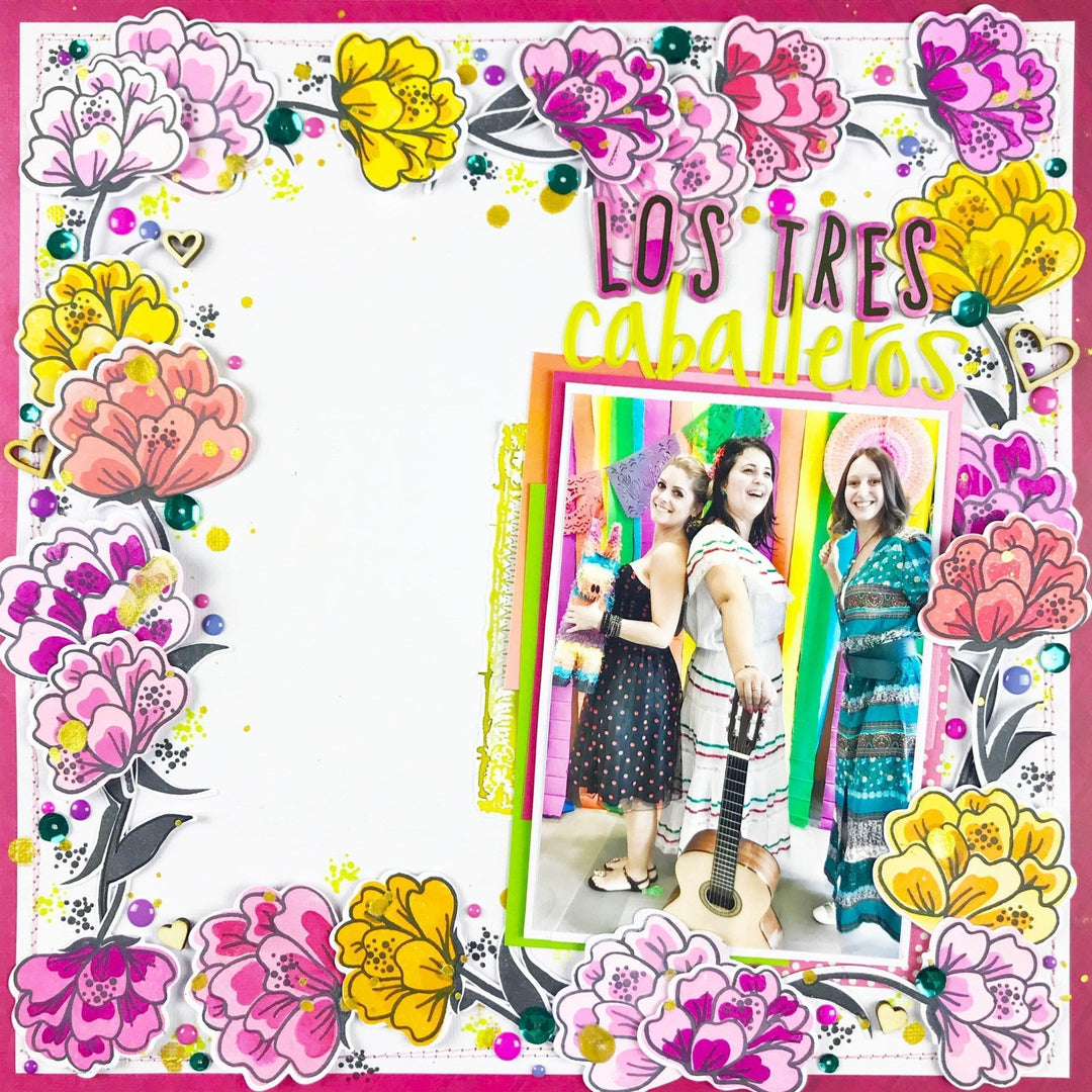 Photocentric Clear Stamps Playful Blooms Stamp Set