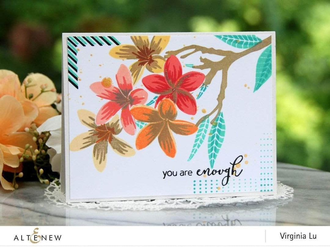 Photocentric Clear Stamps Playful Plumeria Stamp Set