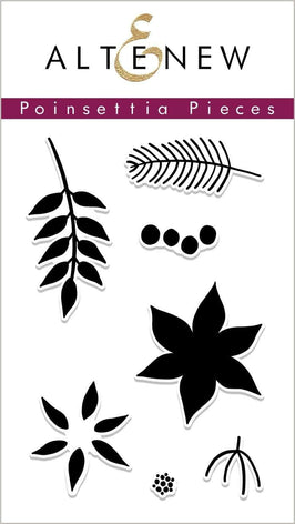 Photocentric Clear Stamps Poinsettia Pieces Stamp Set