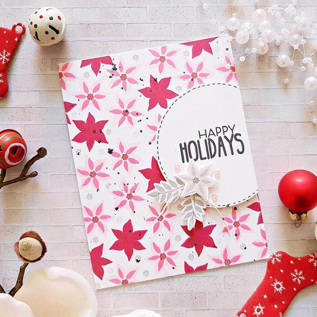 Photocentric Clear Stamps Poinsettia Pieces Stamp Set