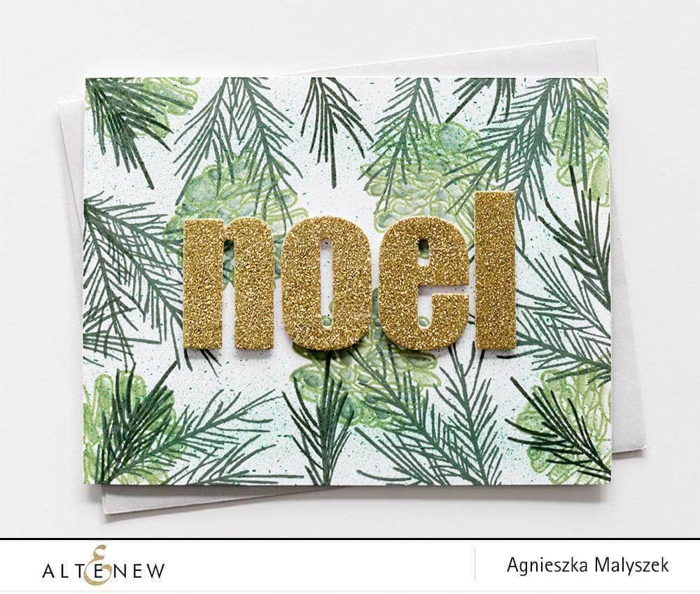 Photocentric Clear Stamps Poinsettia & Pine Stamp Set