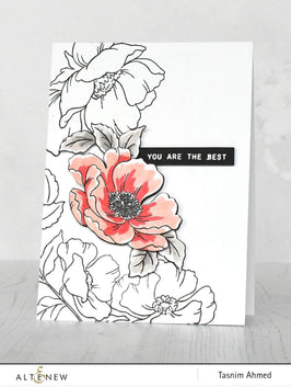 Photocentric Clear Stamps Poppy Garden Stamp Set