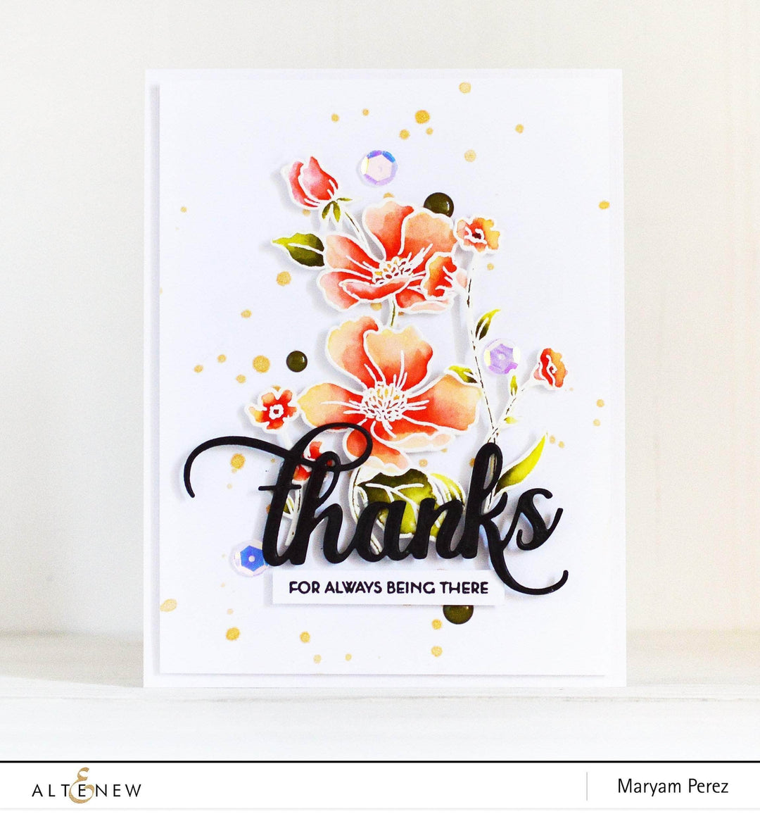 Photocentric Clear Stamps Poppy Garden Stamp Set