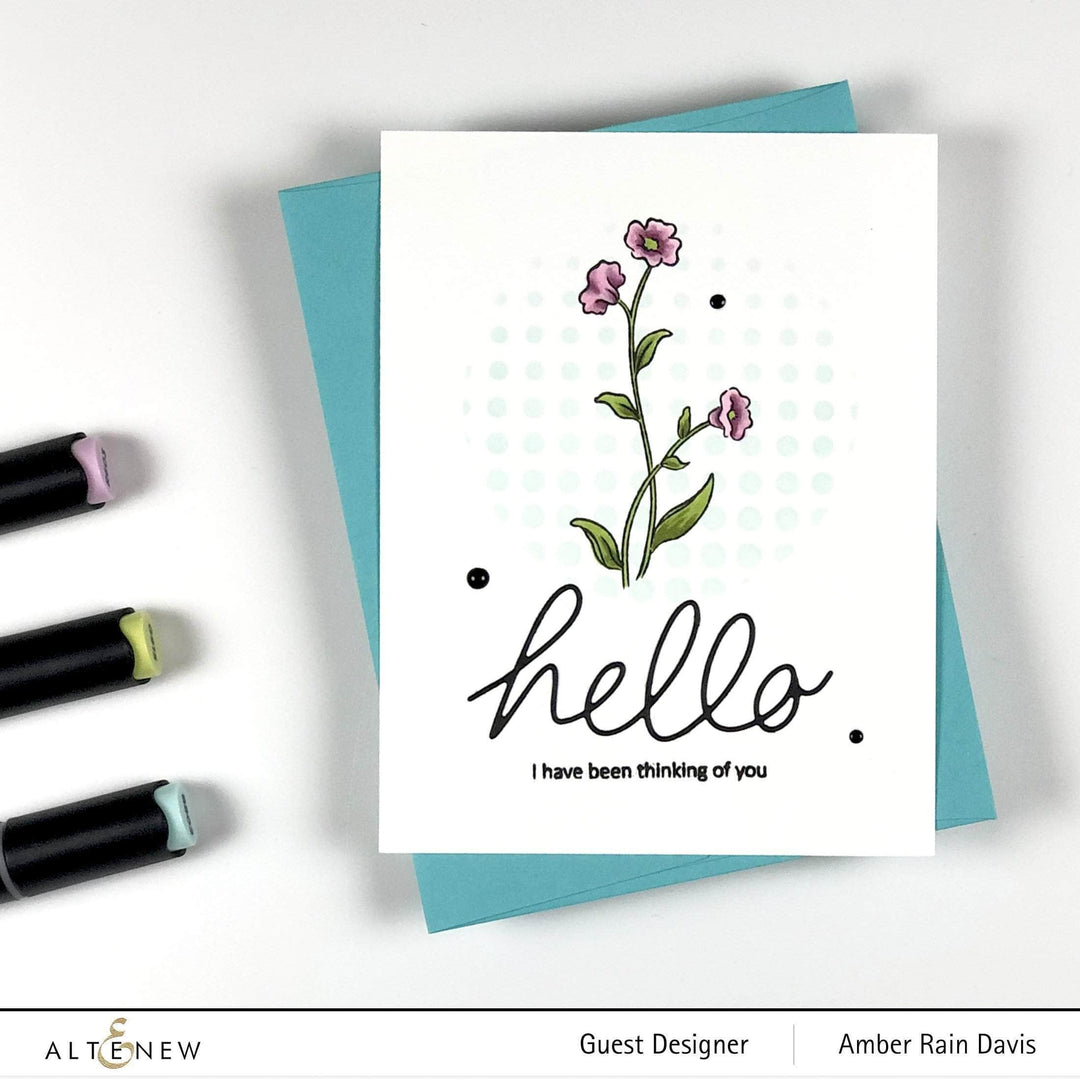 Photocentric Clear Stamps Poppy Garden Stamp Set