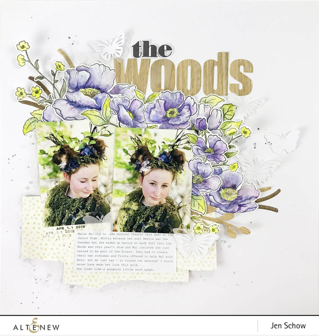 Photocentric Clear Stamps Poppy Garden Stamp Set