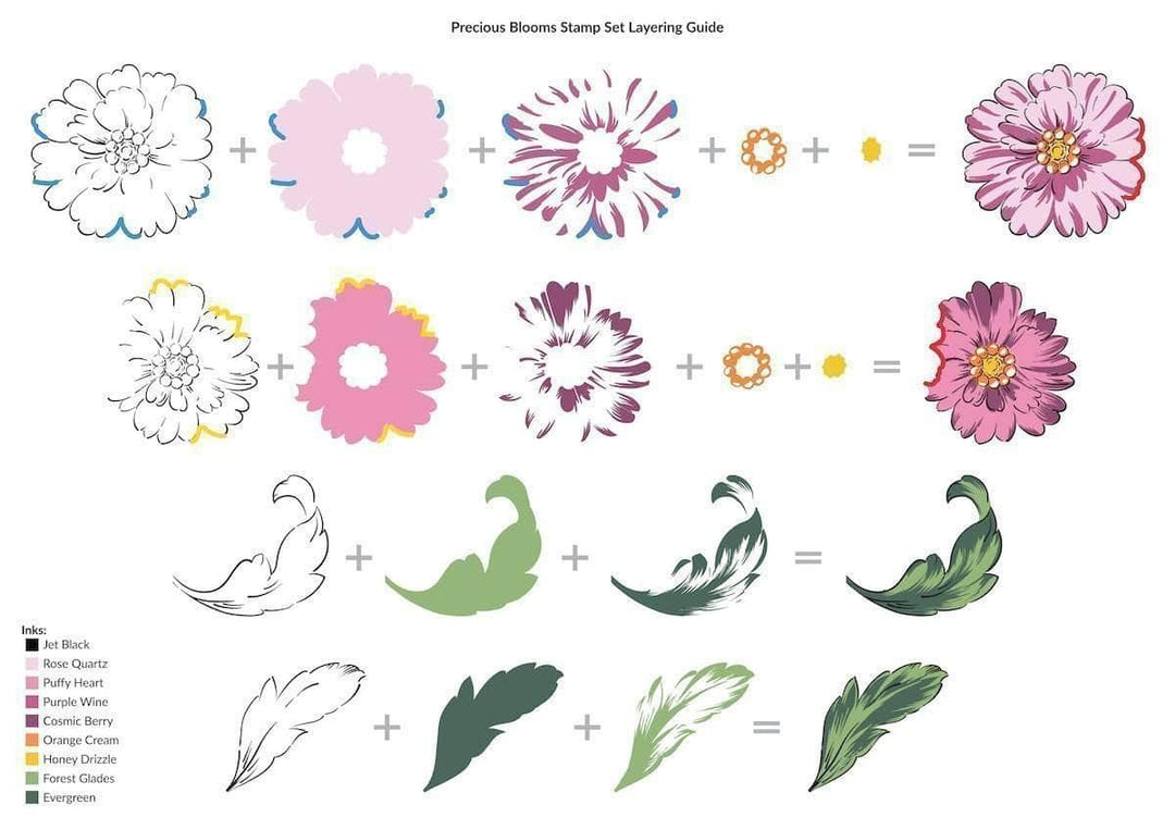 Photocentric Clear Stamps Precious Blooms Stamp Set