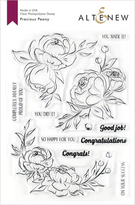 Photocentric Clear Stamps Precious Peony Stamp Set