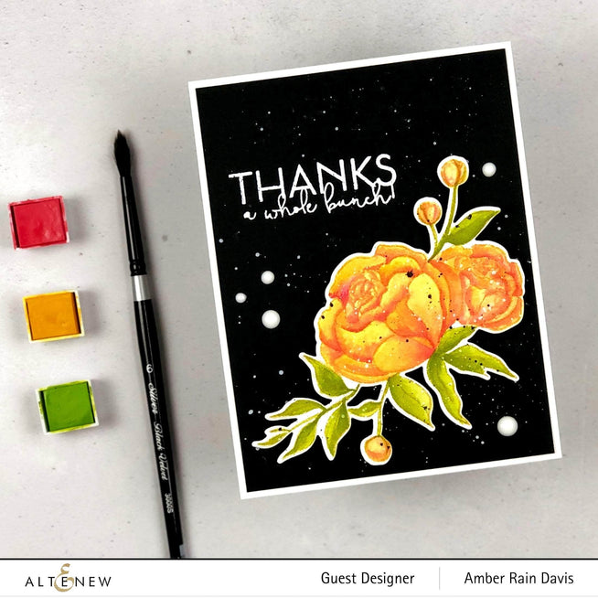 Photocentric Clear Stamps Precious Peony Stamp Set