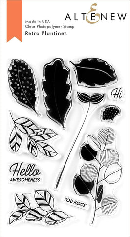 Photocentric Clear Stamps Retro Plantines Stamp Set