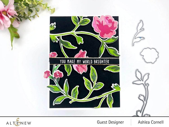 Photocentric Clear Stamps Rose Spray Stamp Set