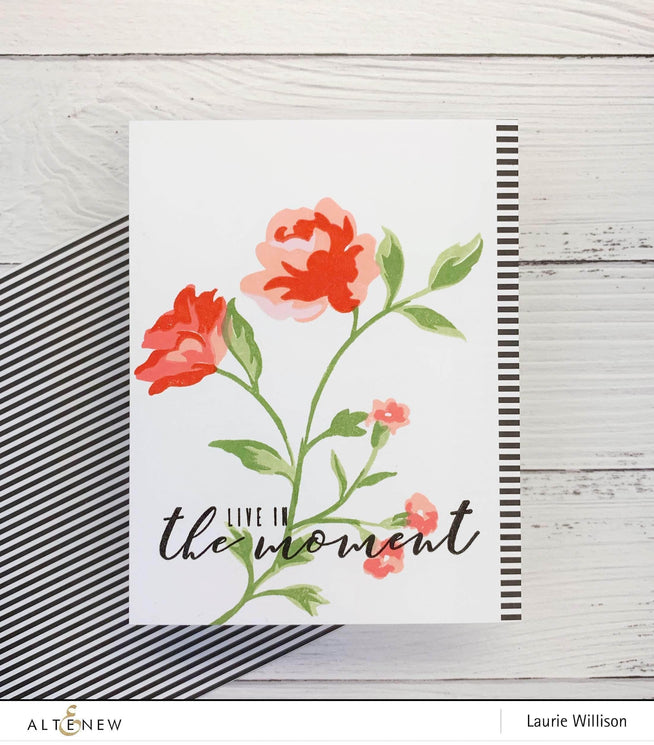 Photocentric Clear Stamps Rose Spray Stamp Set