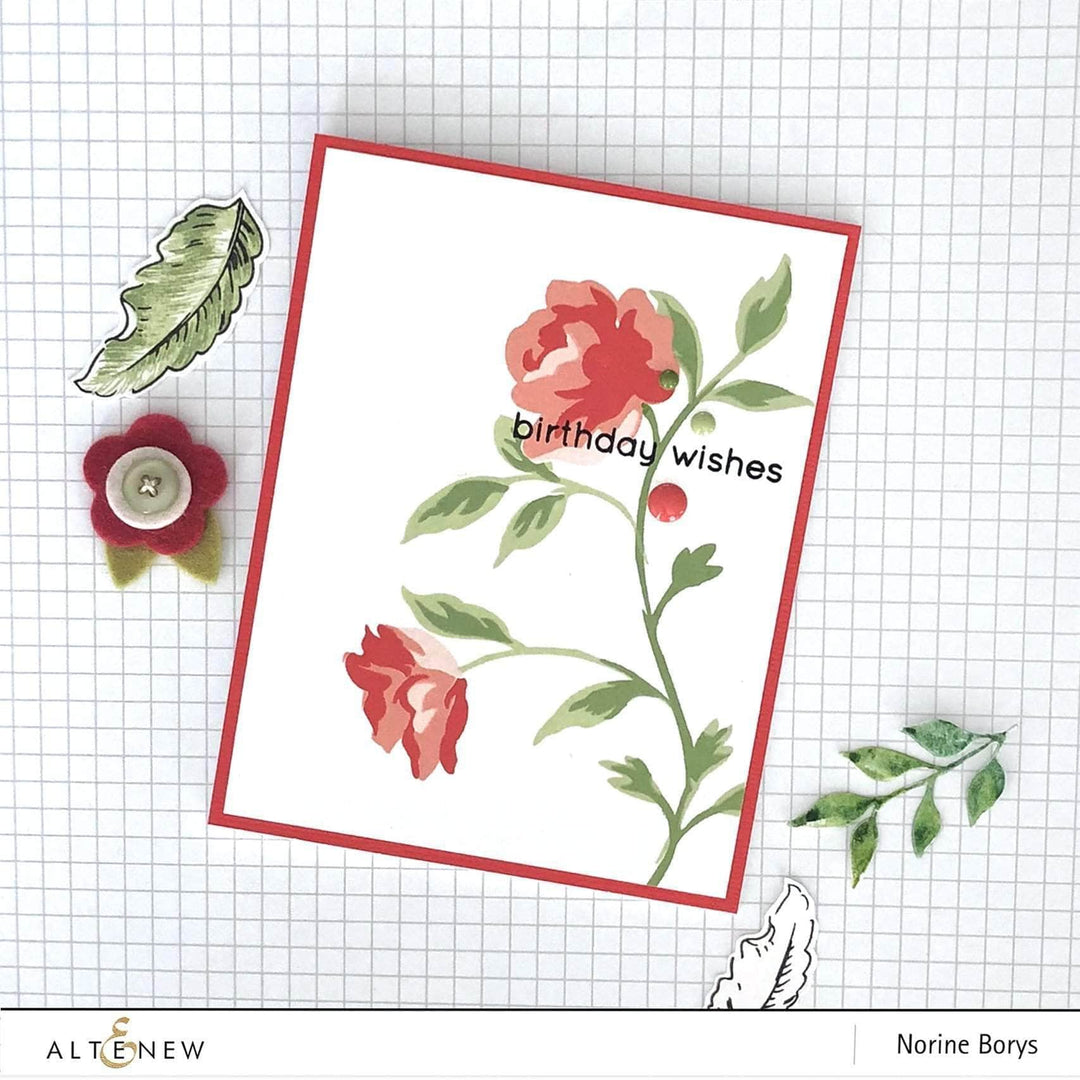 Photocentric Clear Stamps Rose Spray Stamp Set
