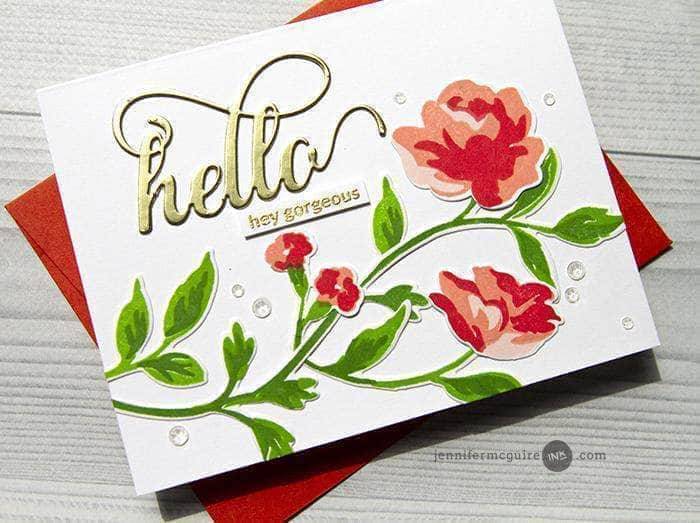 Photocentric Clear Stamps Rose Spray Stamp Set