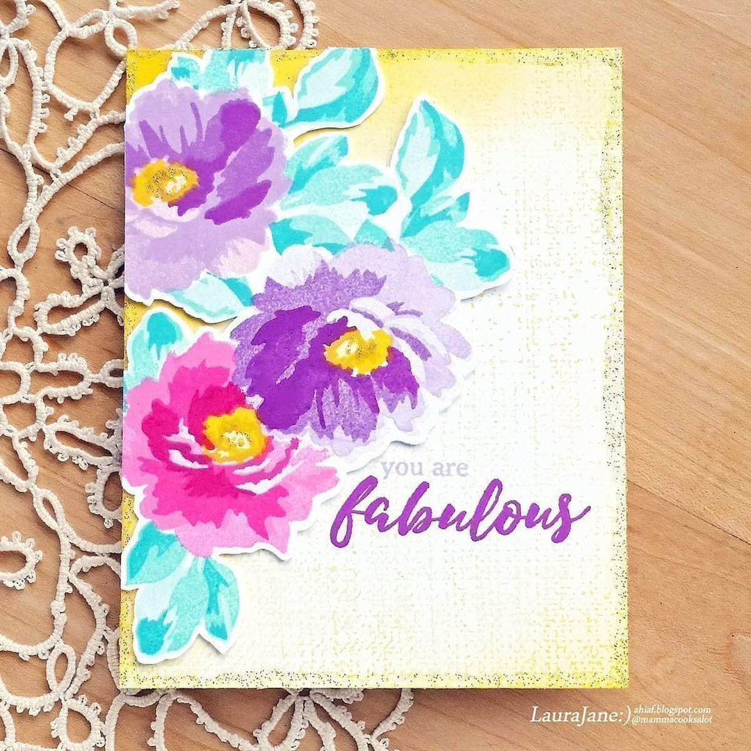 Photocentric Clear Stamps Rustic Linen Stamp Set