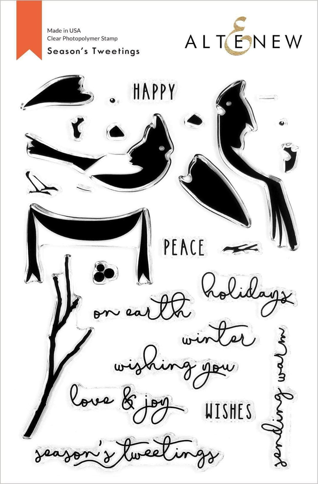 Photocentric Clear Stamps Season's Tweetings Stamp Set