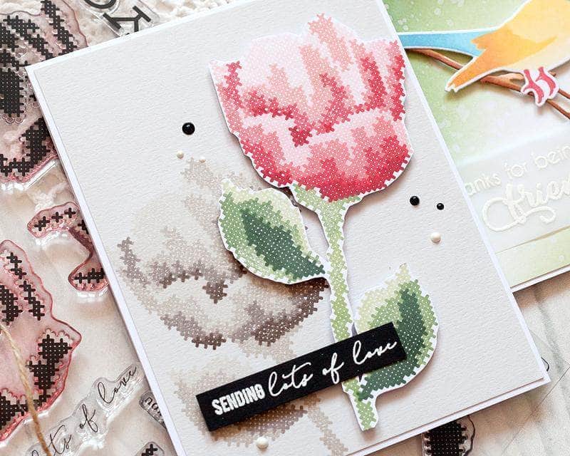 Photocentric Clear Stamps Sewn with Love Stamp Set