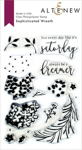 Photocentric Clear Stamps Sophisticated Wreath Stamp Set
