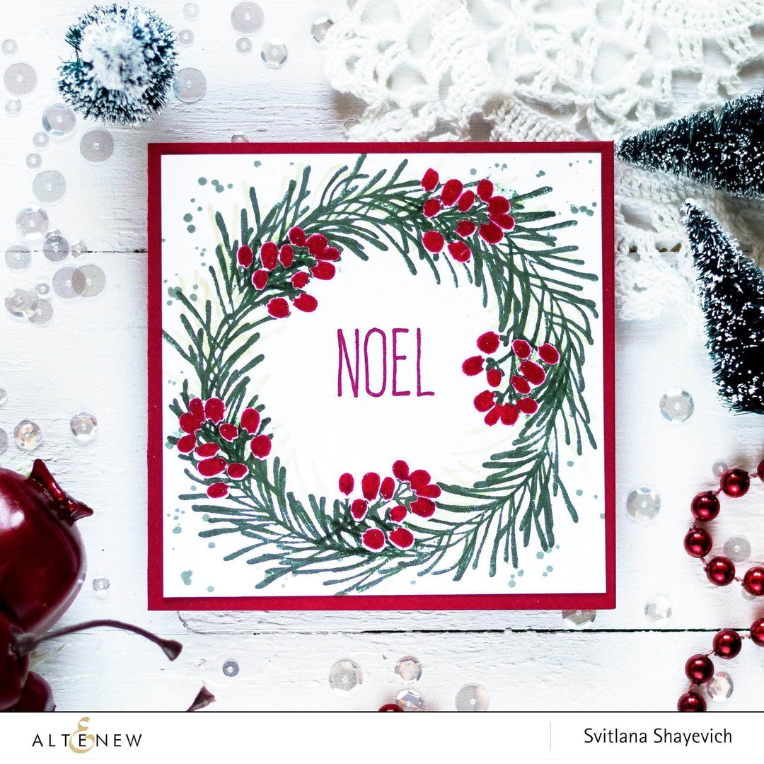 Photocentric Clear Stamps Sophisticated Wreath Stamp Set