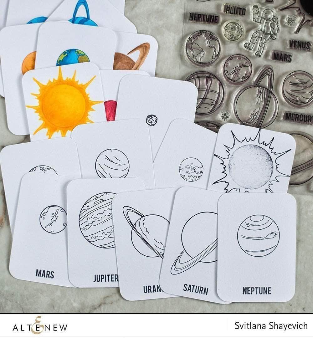 Photocentric Clear Stamps Space Travel Stamp Set