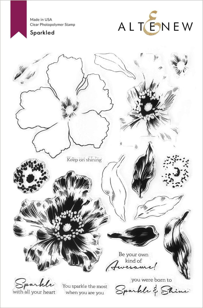 Photocentric Clear Stamps Sparkled Stamp Set
