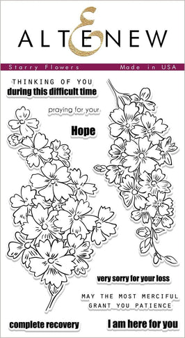 Photocentric Clear Stamps Starry Flowers Stamp Set
