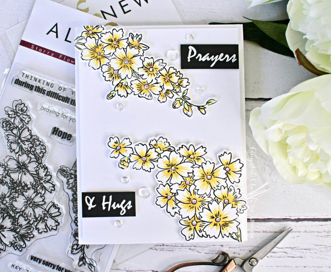 Photocentric Clear Stamps Starry Flowers Stamp Set