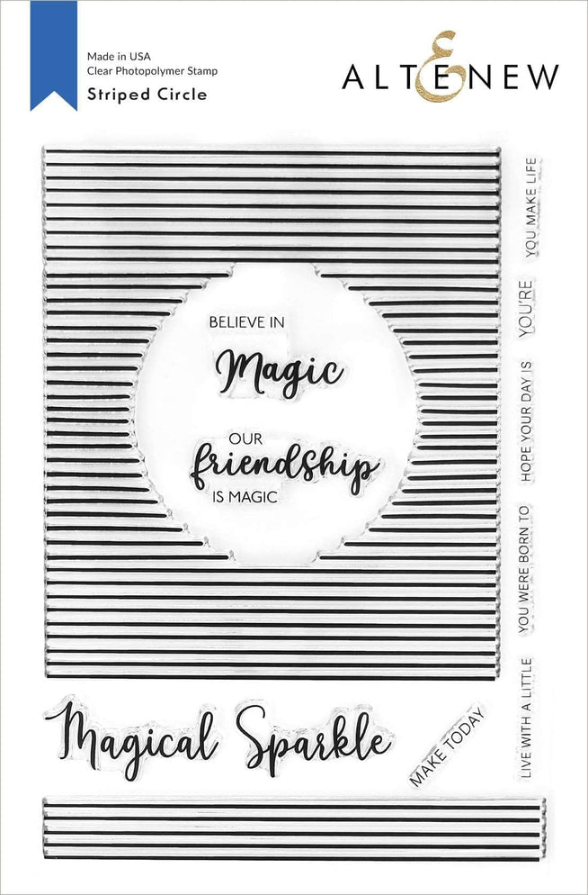 Photocentric Clear Stamps Striped Circle Stamp Set