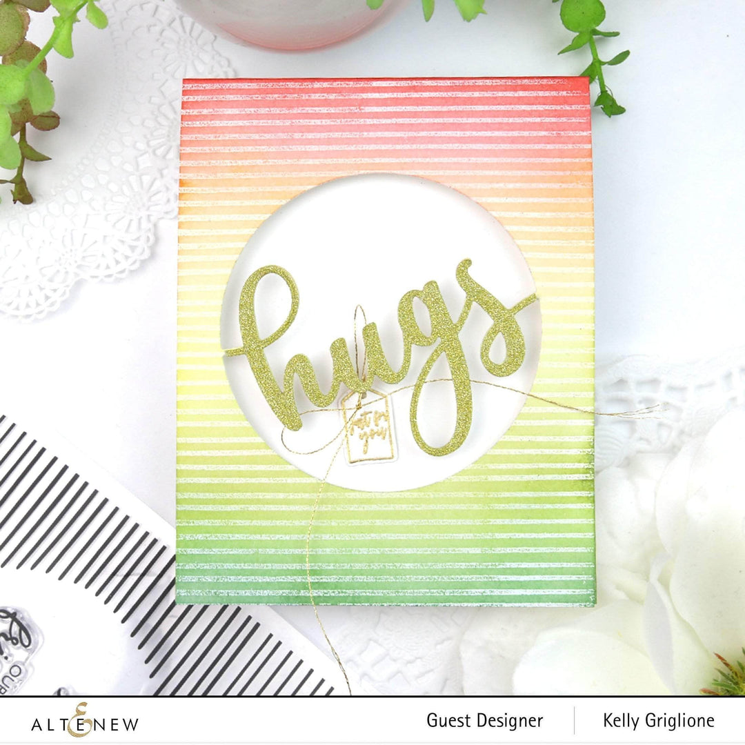 Photocentric Clear Stamps Striped Circle Stamp Set