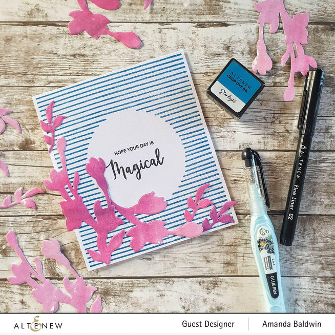 Photocentric Clear Stamps Striped Circle Stamp Set