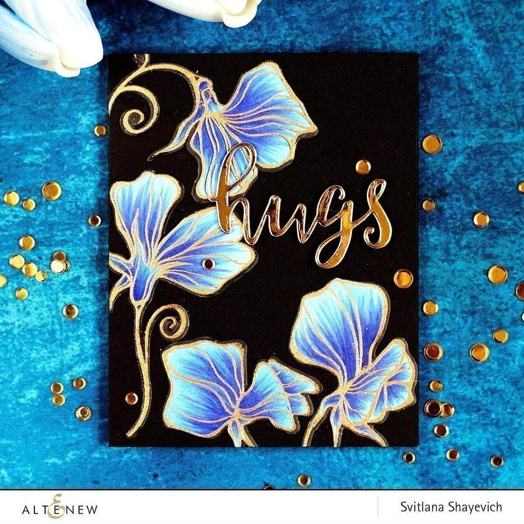 Photocentric Clear Stamps Sweetest Peas Stamp Set