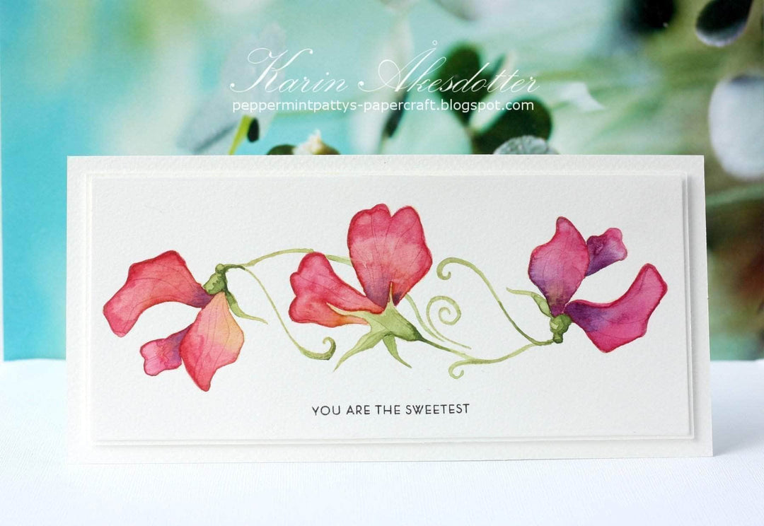 Photocentric Clear Stamps Sweetest Peas Stamp Set