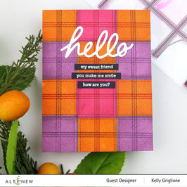 Photocentric Clear Stamps Tartan Stamp Set
