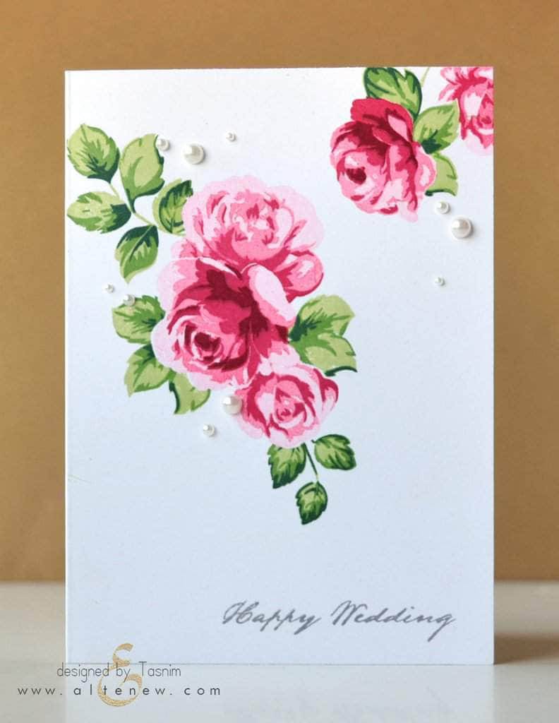 PMA Industries, Inc. Clear Stamps Vintage Roses Stamp Set