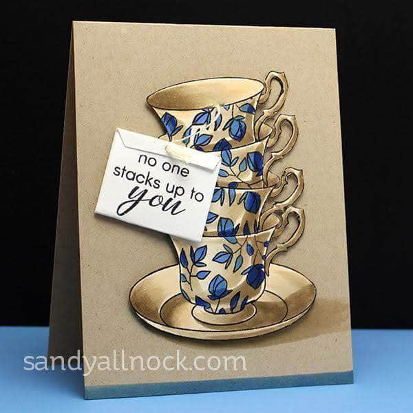 Photocentric Clear Stamps Vintage Teacup Stamp Set