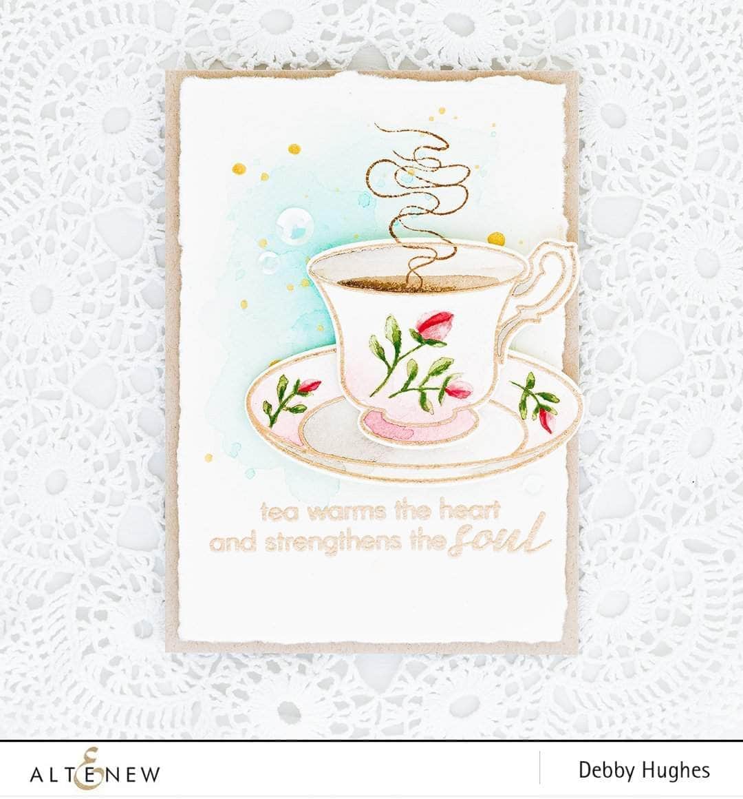 Photocentric Clear Stamps Vintage Teacup Stamp Set