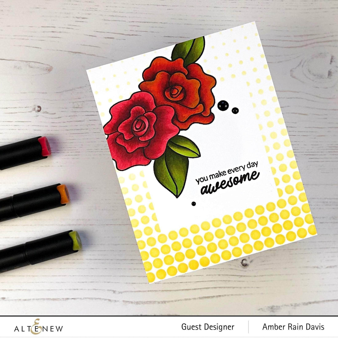 Photocentric Clear Stamps Wavy Roses Stamp Set