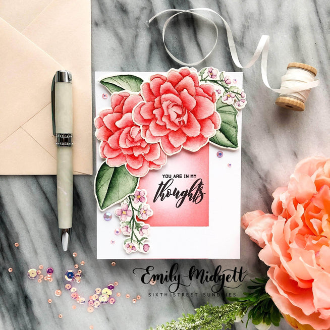 Photocentric Clear Stamps Wispy Begonia Stamp Set