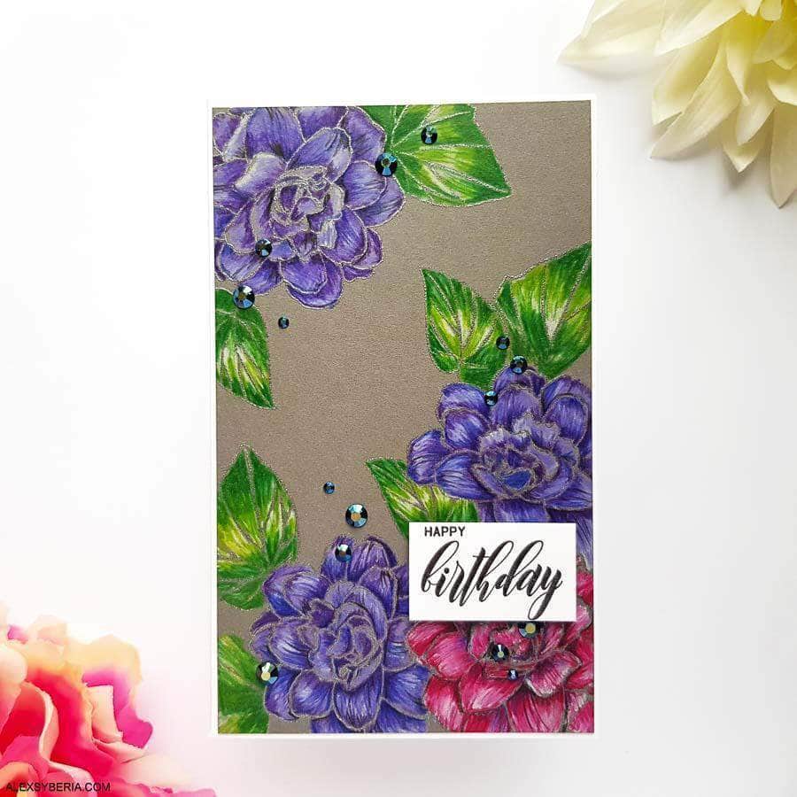 Photocentric Clear Stamps Wispy Begonia Stamp Set