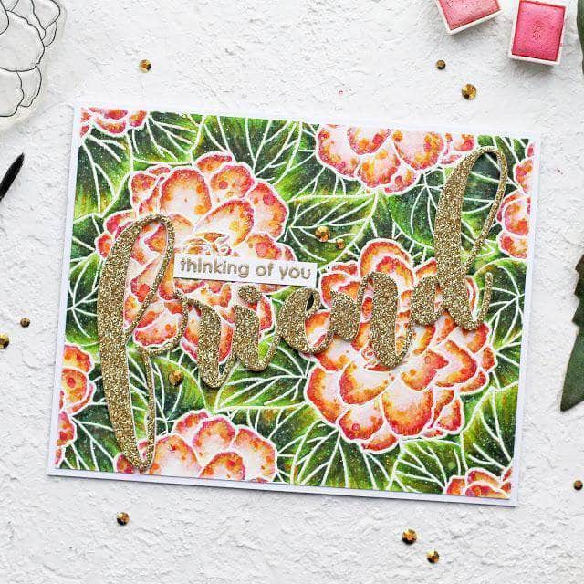Photocentric Clear Stamps Wispy Begonia Stamp Set