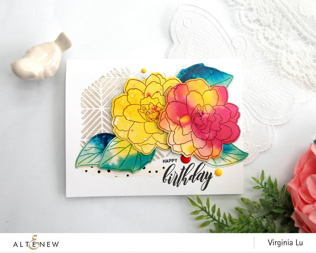Photocentric Clear Stamps Wispy Begonia Stamp Set
