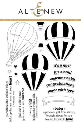 Photocentric Clear Stamps Baby Balloon Stamp Set