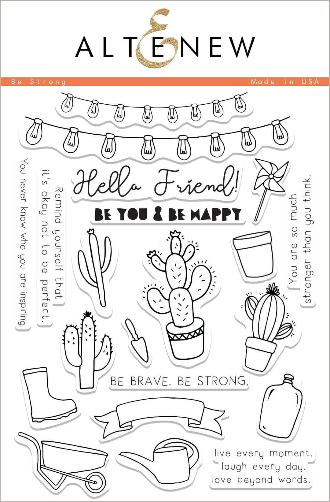 Photocentric Clear Stamps Be Strong Stamp Set