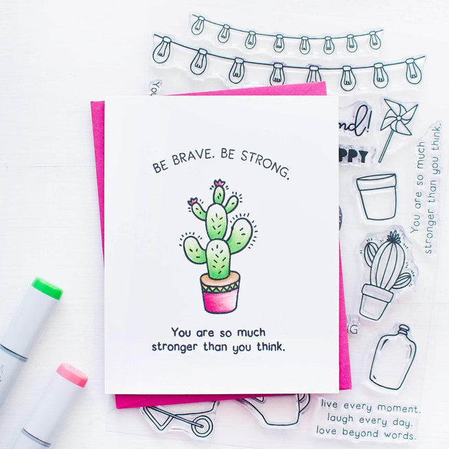 Z - Be Strong Stamp Set