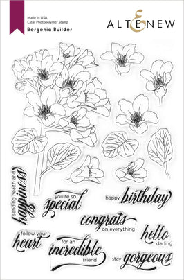 Photocentric Clear Stamps Bergenia Builder Stamp Set