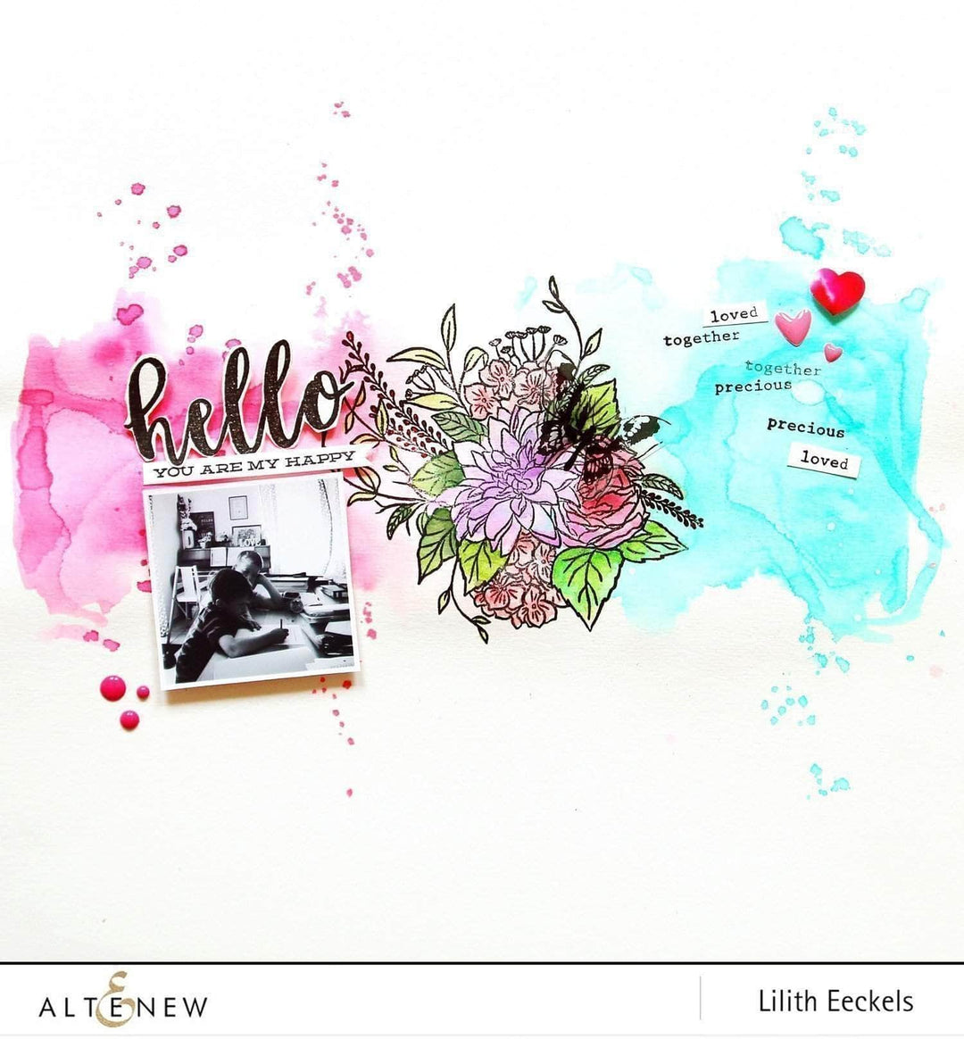 Photocentric Clear Stamps Blooming Bouquet Stamp Set