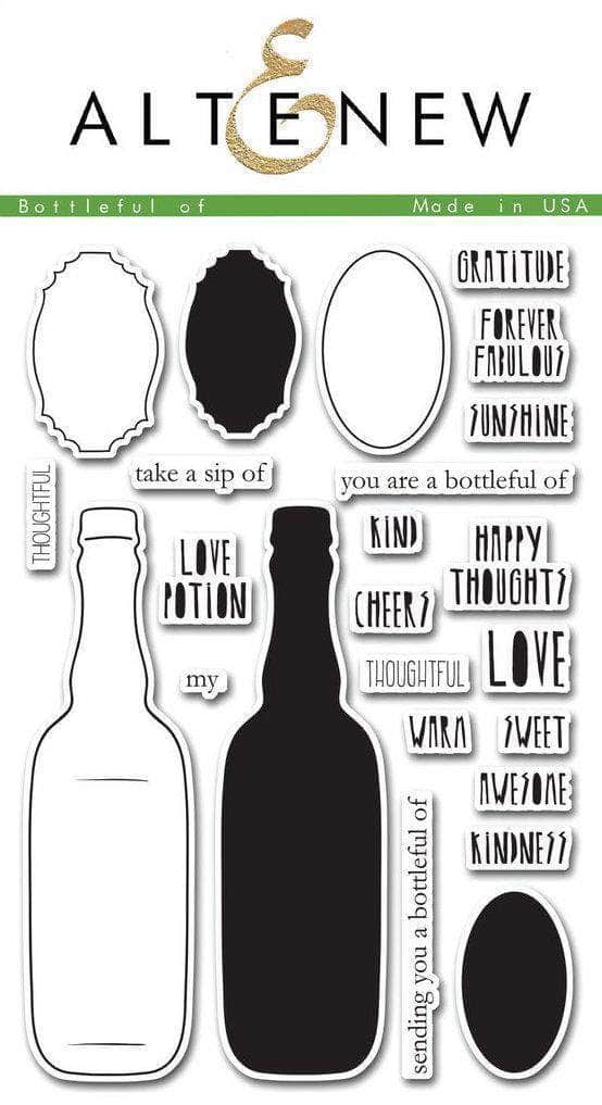 Altenew Clear Stamps Z - Bottleful of Stamp Set